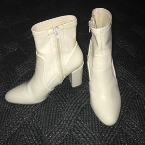 White Steve Madden Booties